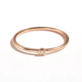 18k Pink Gold Stackable Rings