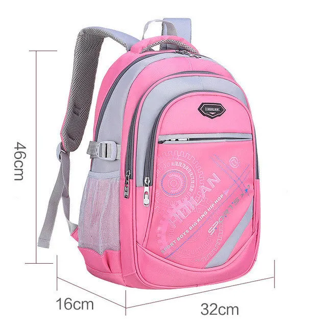 2017 hot new children school bags for teenagers boys girls orthopedic school backpack waterproof satchel kids book bag mochila