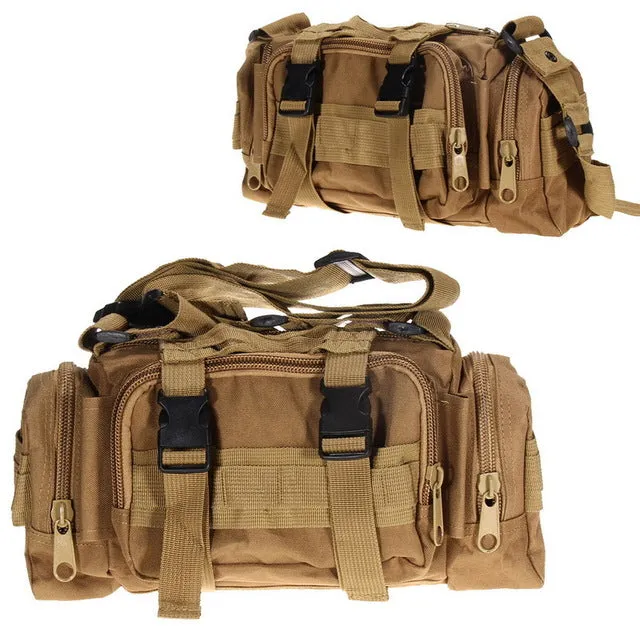 3L Tactical Bag Sport Bags 600D Waterproof Oxford Military Waist Pack Molle Outdoor Pouch Bag Durable Backpack forCamping Hiking