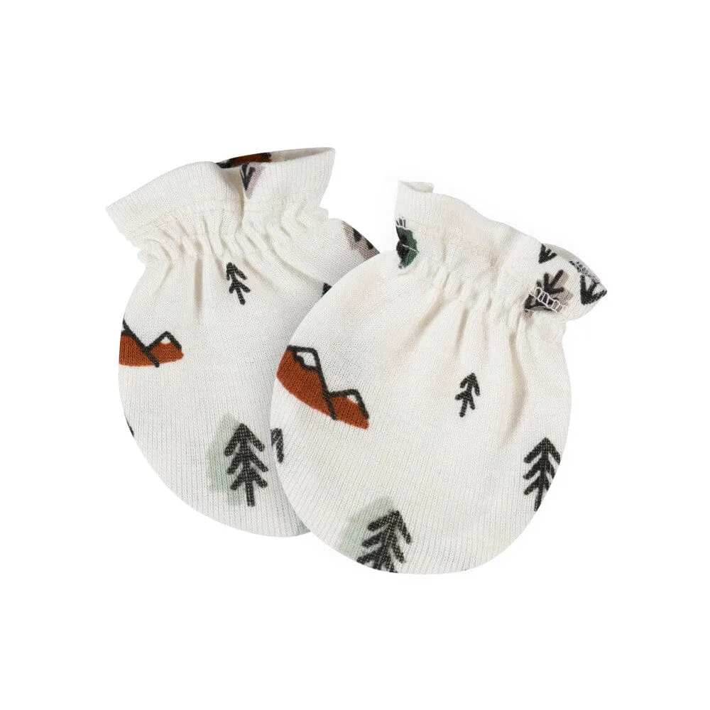 7-Piece Baby Neutral Camping Caps & Mittens Set