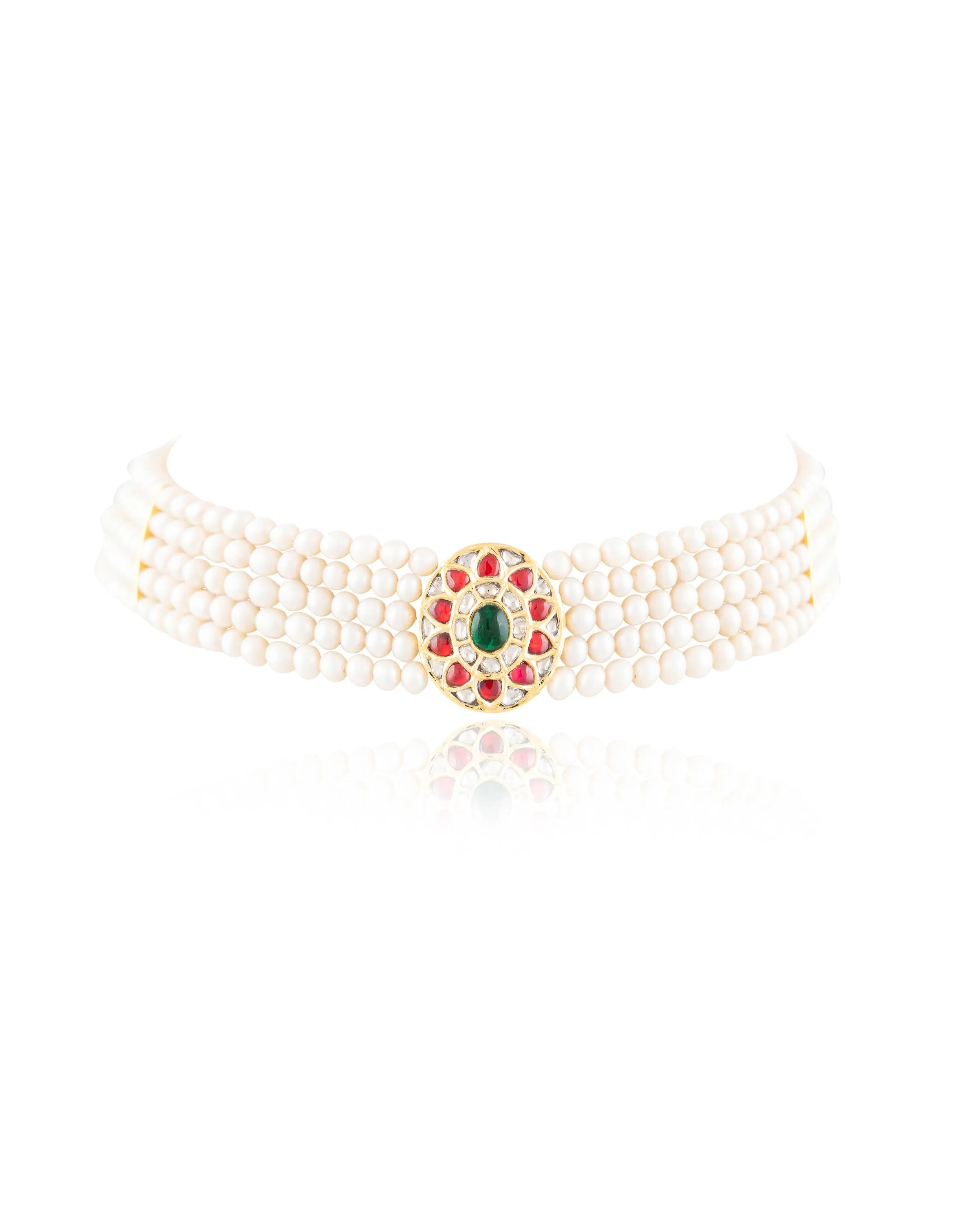 Aman Polki Bead Choker