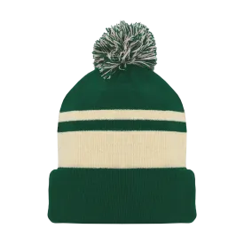 Athletic Knit (AK) A1830A-563 Adult Minnesota Dark Green Hockey Toque/Beanie