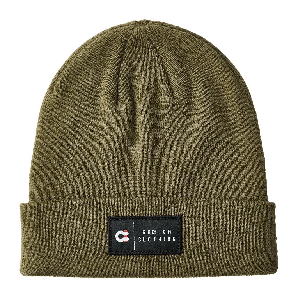 Beanie Patch Label Army Green