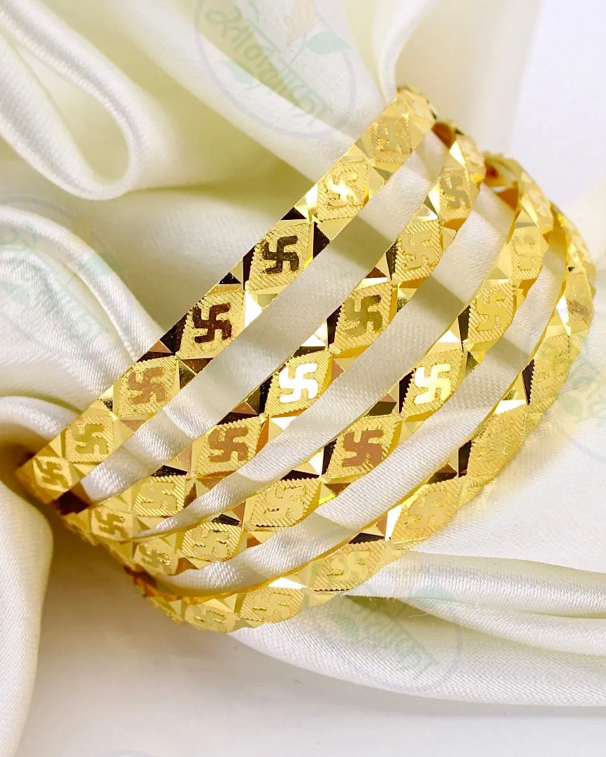 BEAUTIFUL SWASTIK DESIGNER BANGLES