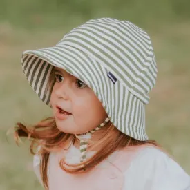 Bedhead Baby & Toddler Bucket Sun Hat - Khaki Stripe