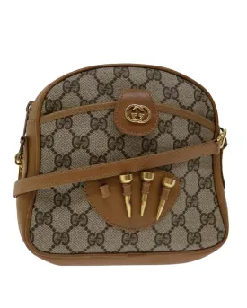 Beige GG Supreme Shoulder Bag with Shoulder Strap