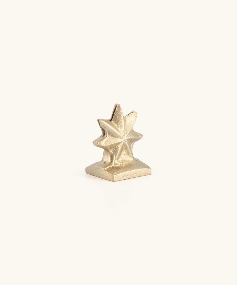 Brass Star Card Holder or Place Name Holder