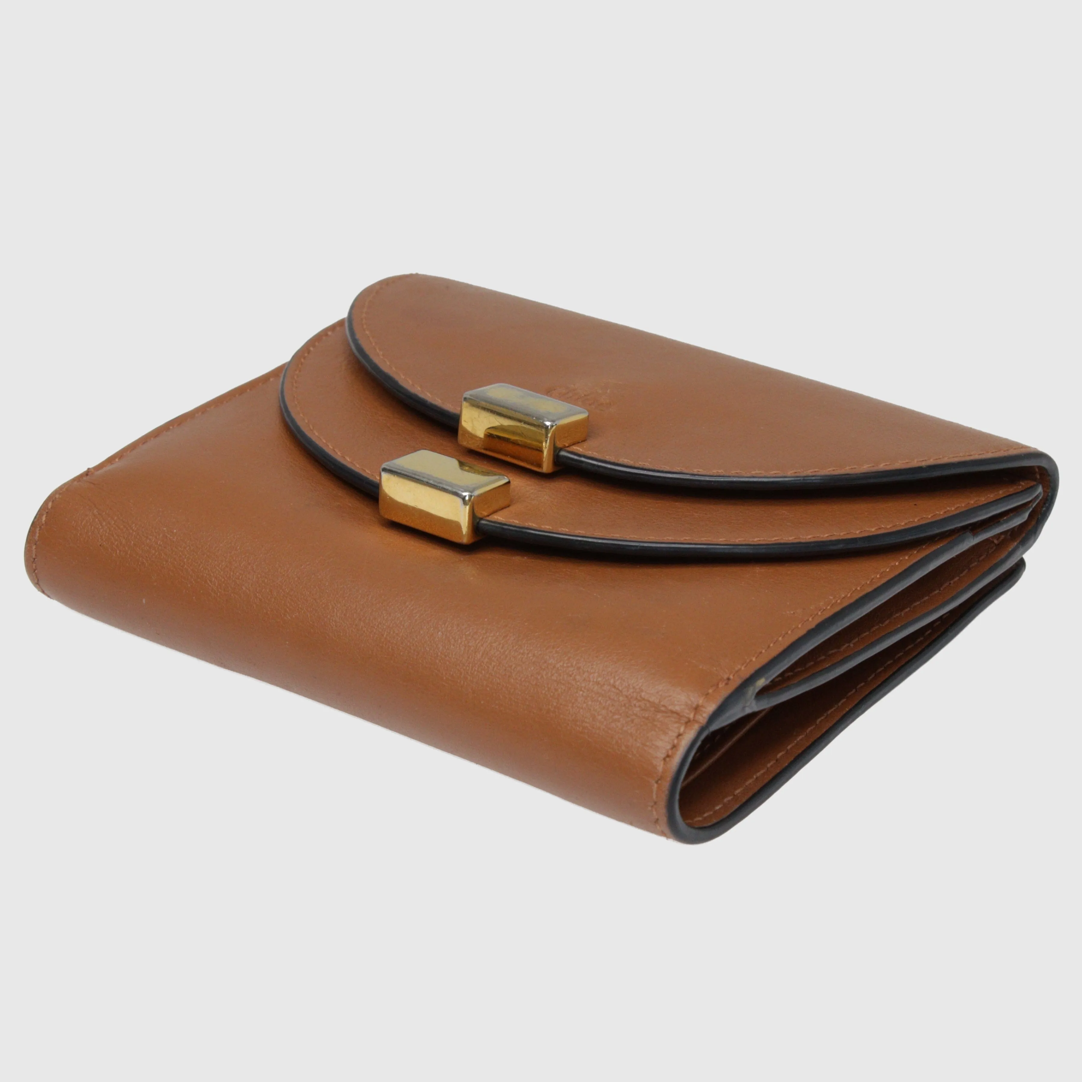 Brown Small Georgia Multi Flap Wallet