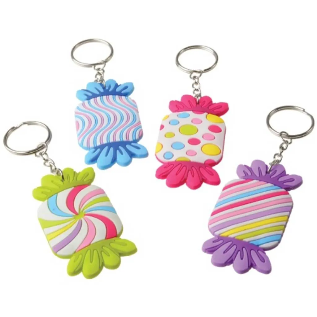 Candy Rubber Keychains