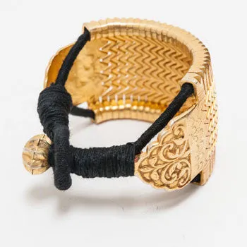 Chunky Gold-Plated Cuffs