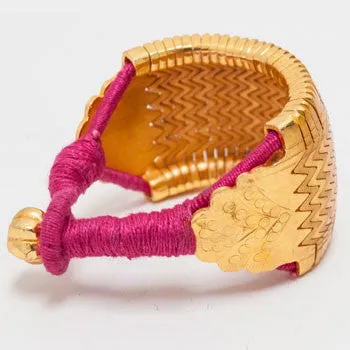 Chunky Gold-Plated Cuffs