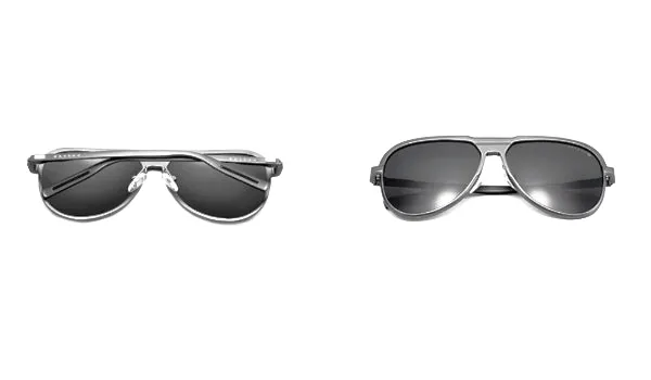 Classy Men Grey Polarized Luxury Aviators