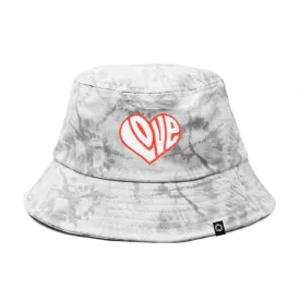 Dalix Love Heart Tie Dye Bucket Hat