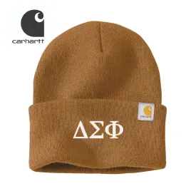 Delta Sig Brown Carhartt Beanie