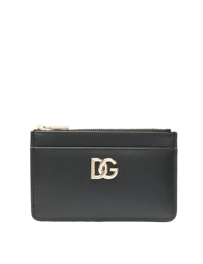 Dolce & Gabbana DG-logo leather card holder