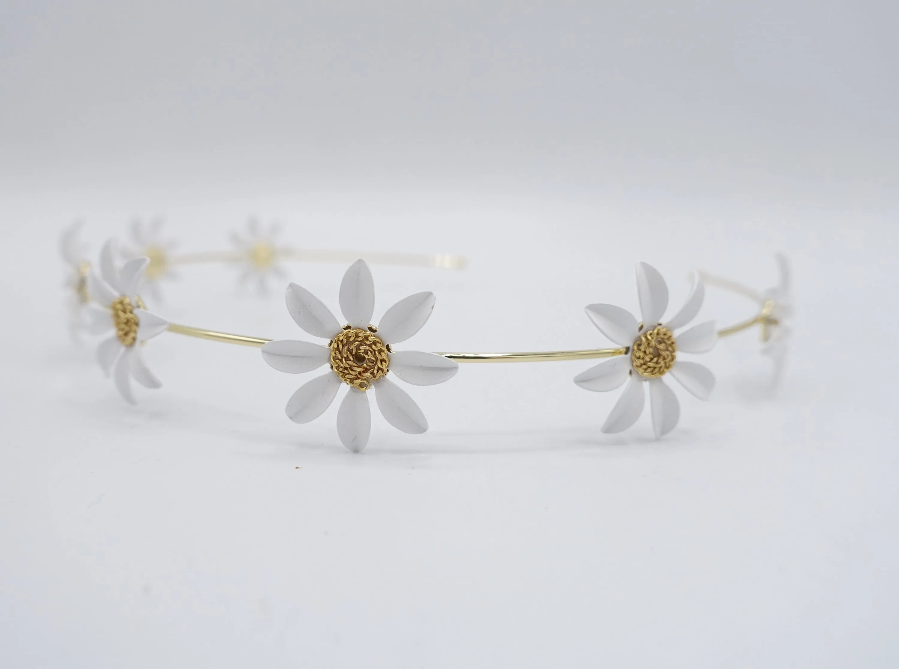 floral headband, metal headband, bridal headband for women