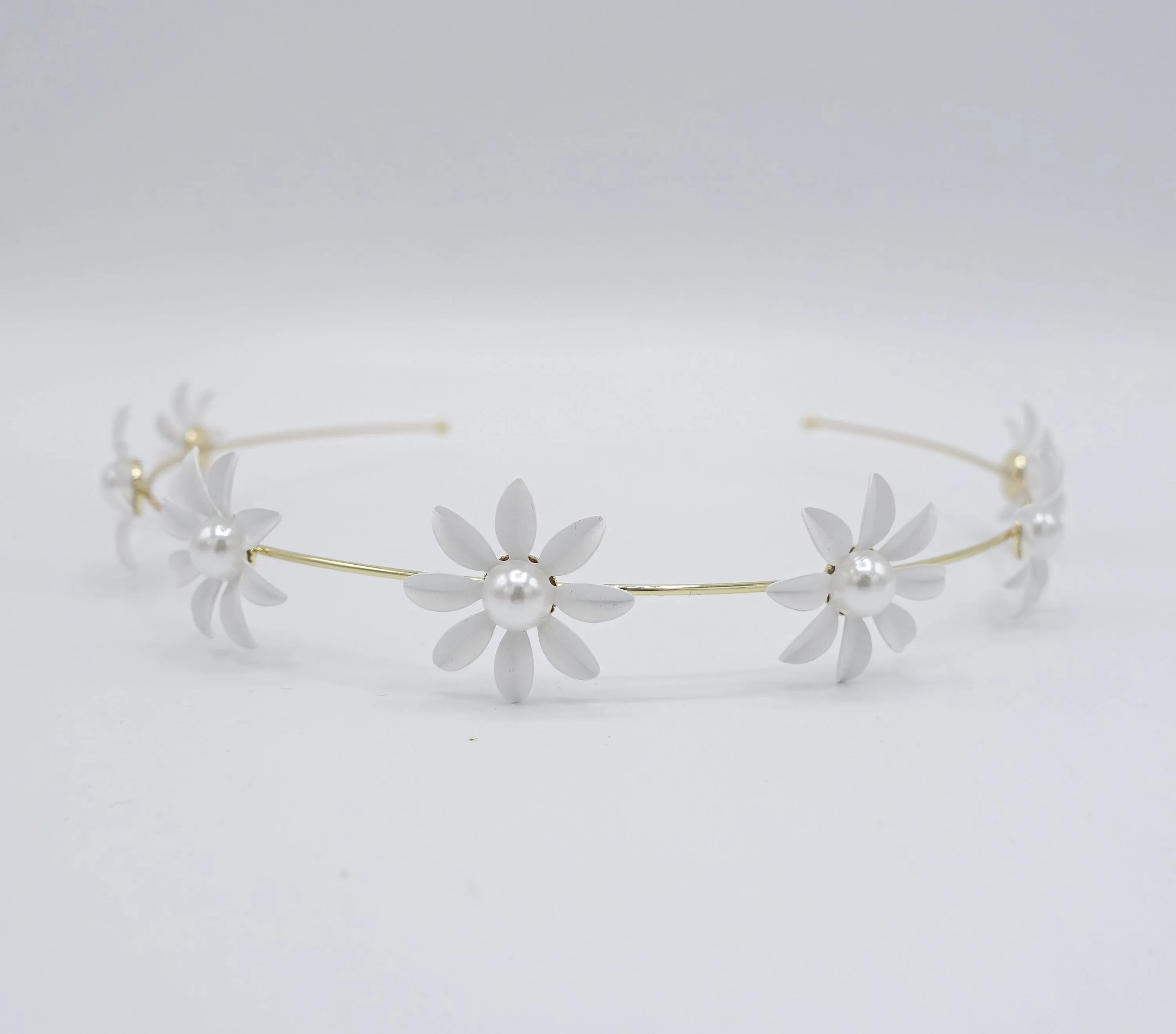 floral headband, metal headband, bridal headband for women