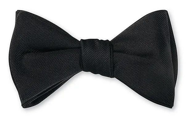 Formal Black Faille Bow Tie - B599