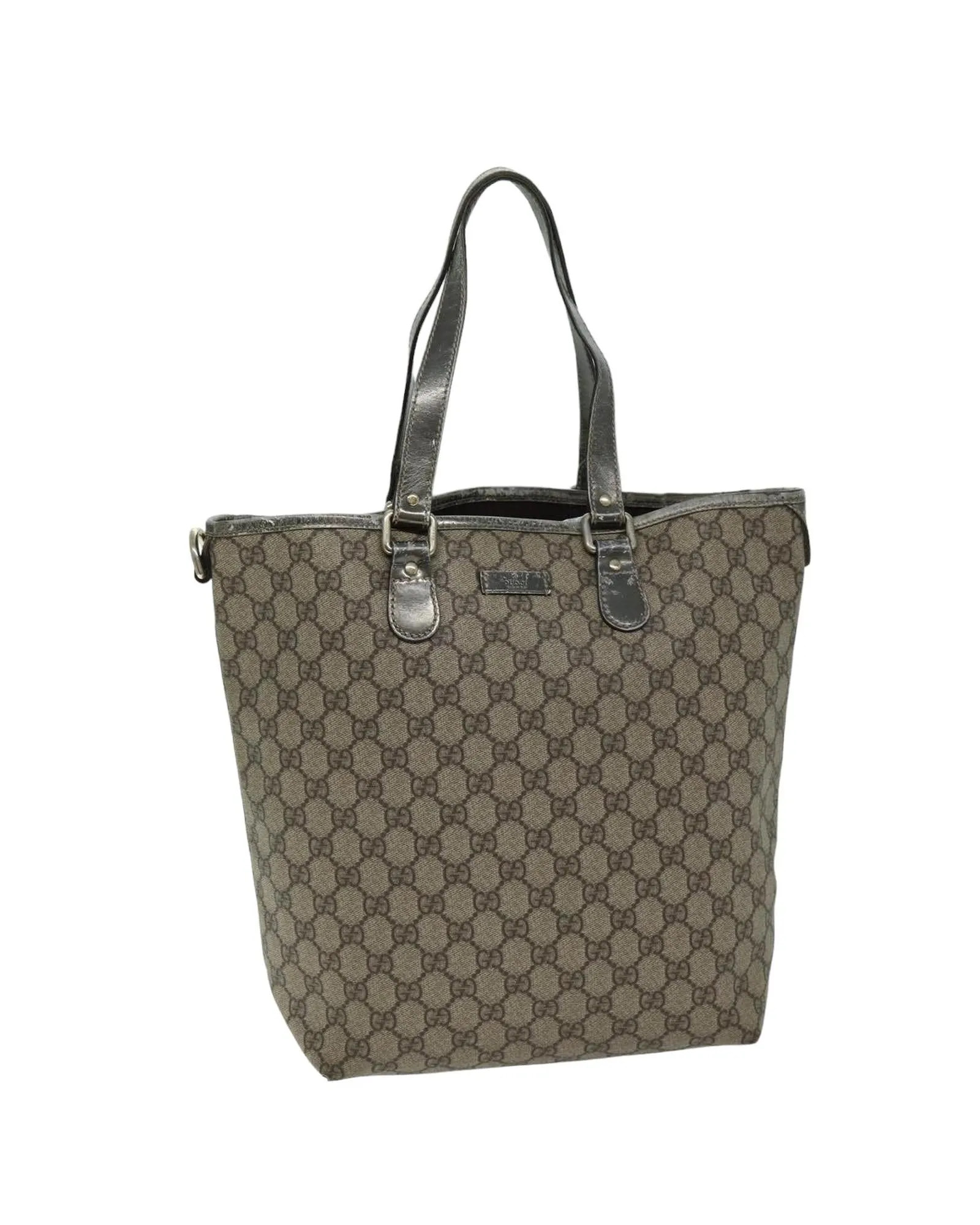 Gucci GG Supreme Canvas Tote Bag BeigeBrown