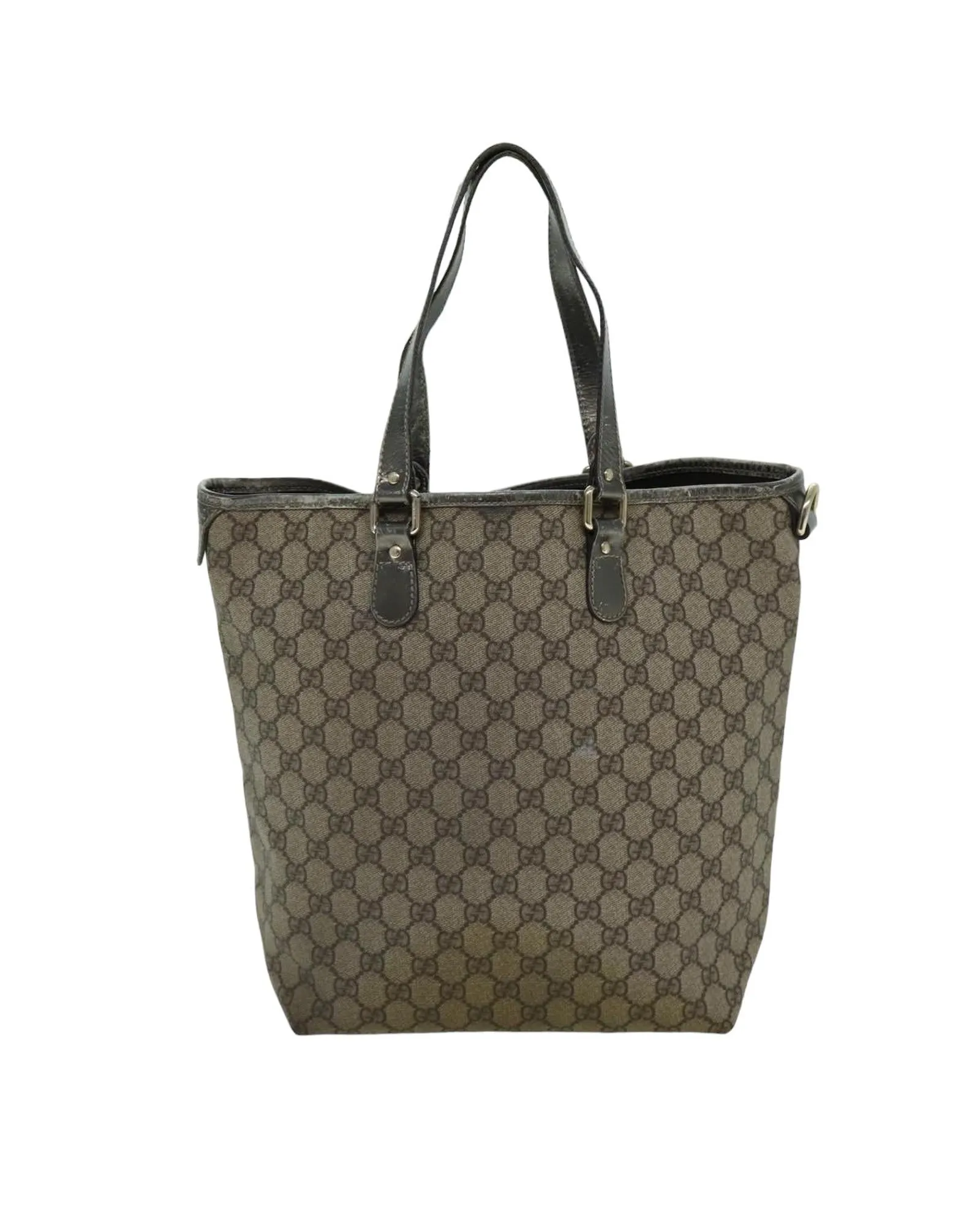 Gucci GG Supreme Canvas Tote Bag BeigeBrown