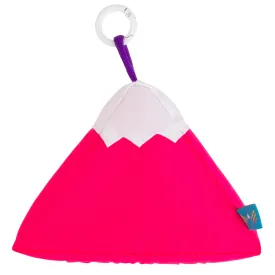 Hot Pink Plush Mountain Keychain