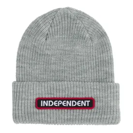 INDEPENDENT BEANIE GROUNDWORK HEATHER GREY