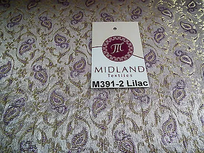 Indian Embroided Floral Metallic Banarsi Brocade Fabric 44" M391 Mtex