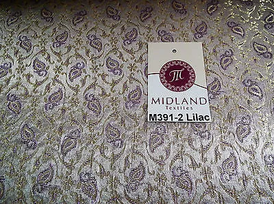 Indian Embroided Floral Metallic Banarsi Brocade Fabric 44" M391 Mtex