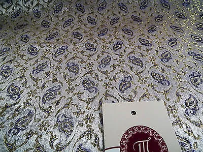 Indian Embroided Floral Metallic Banarsi Brocade Fabric 44" M391 Mtex