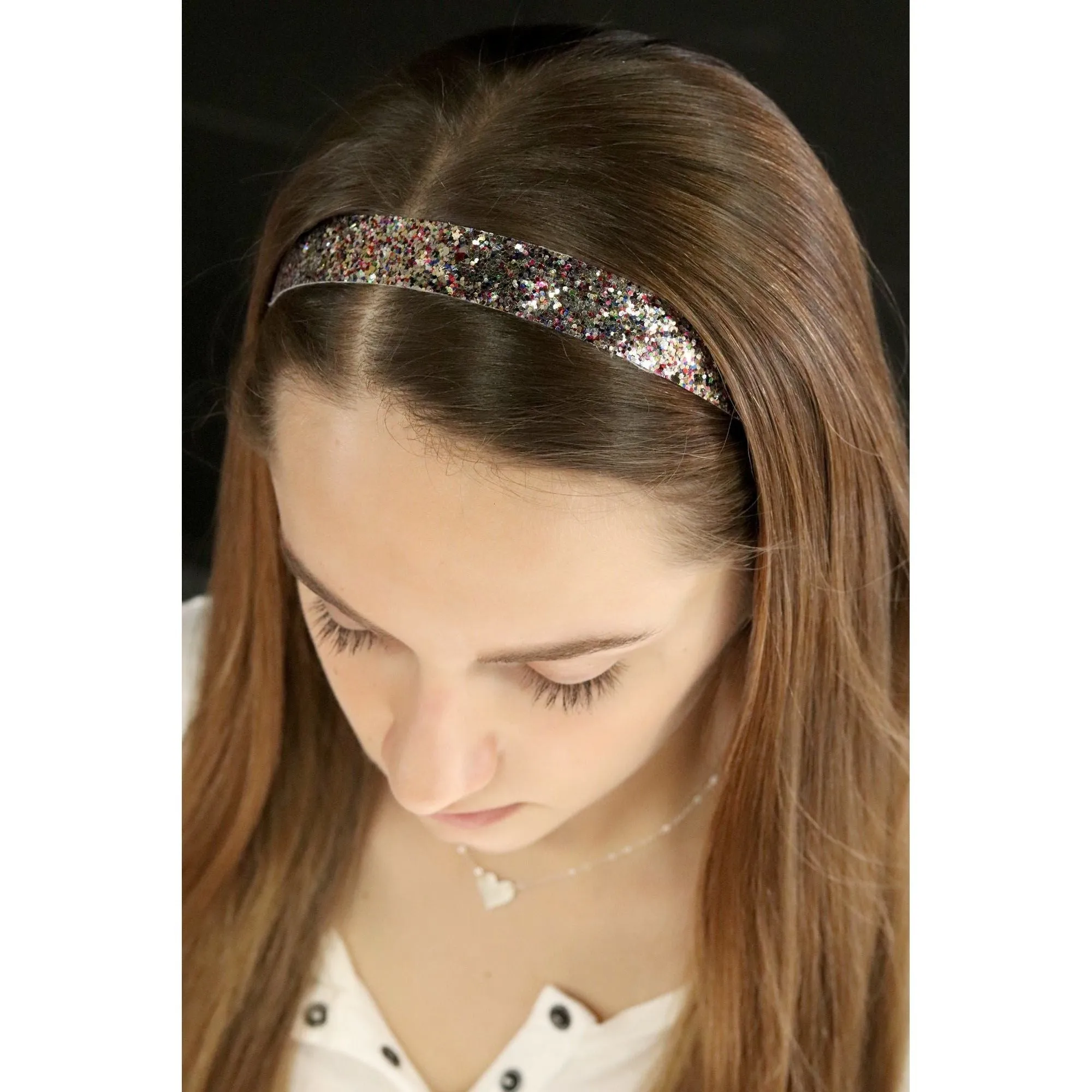 Neon Green Glitter Headband