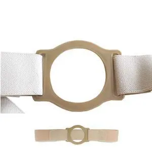 Nu-Comfort 2" Wide Beige Support Belt 3-1/4" I.D. Ring Plate 47" - 52" Waist 2X-Large, Latex-Free