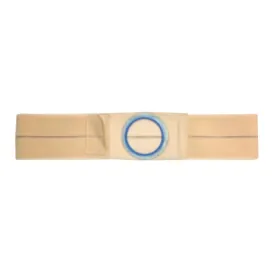 Nu-Hope Support Belt, Original Flat Panel, 2-3/4" Center Stoma, 3" Wide, Prolapse Strap, Large (36" to 41" Waist), Beige