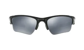 Oakley Mens Half Jacket 2.0 XL Polished Black Frame - Black Iridium Lens - Polarized Sunglasses