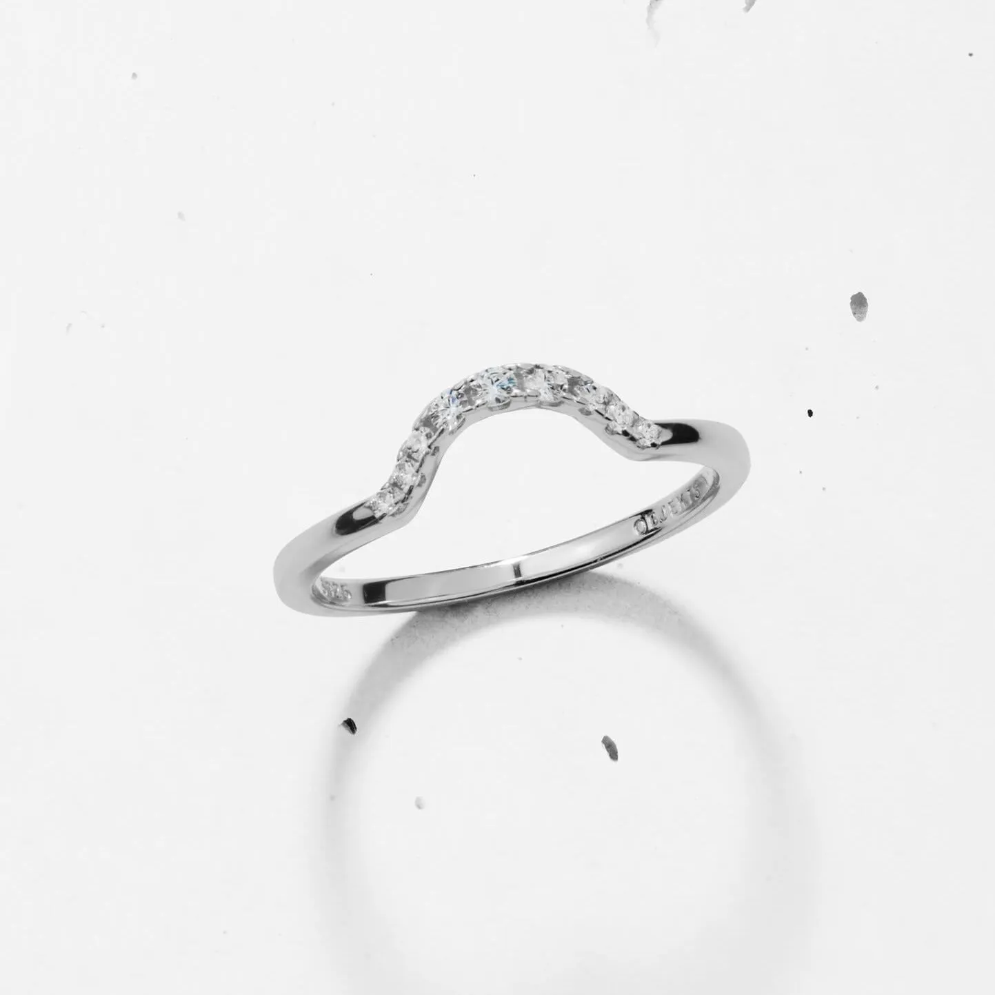 Pavé Horseshoe | Stacking Ring