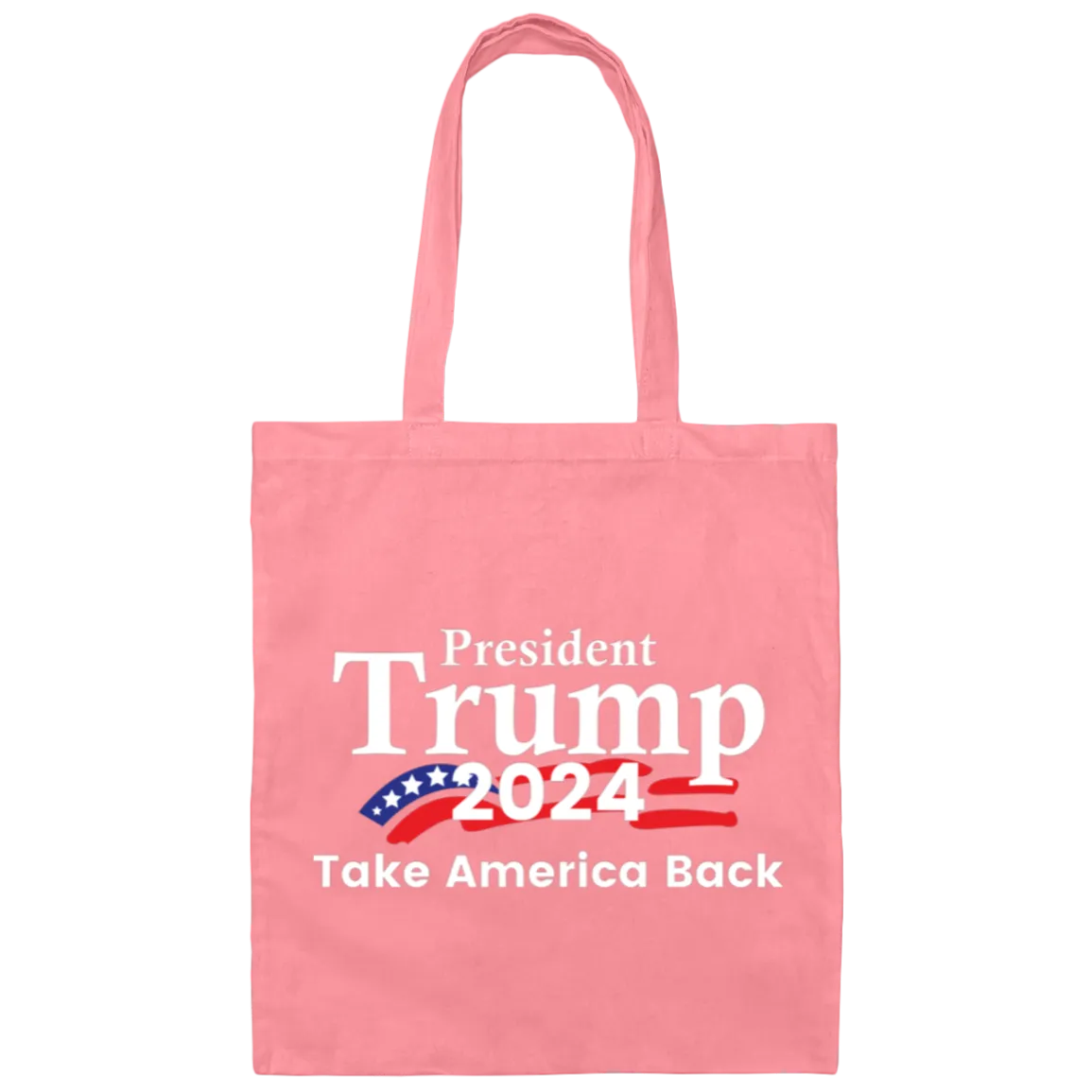 President Trump 2024 Take America Back Canvas Tote Bag