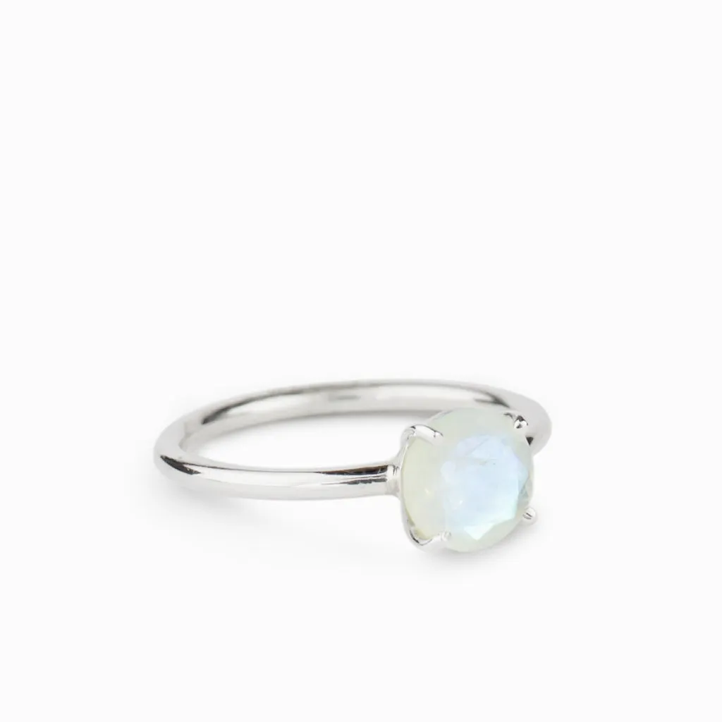 Rainbow Moonstone Ring