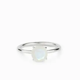 Rainbow Moonstone Ring