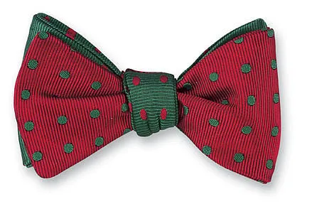 Red/ Green Vero Polka Dots Bow Tie - B2011/2012