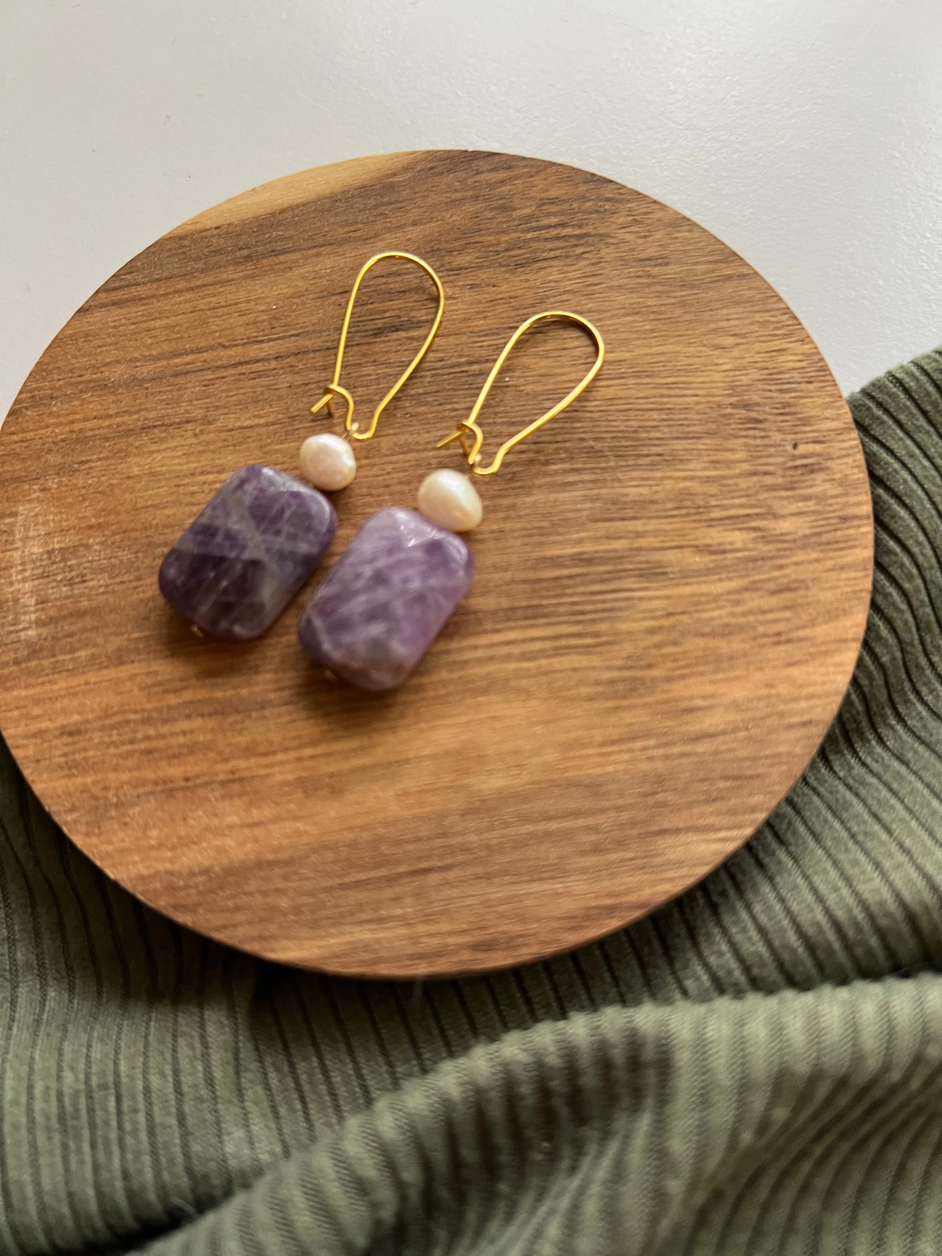 Reflection | Amethyst Earrings