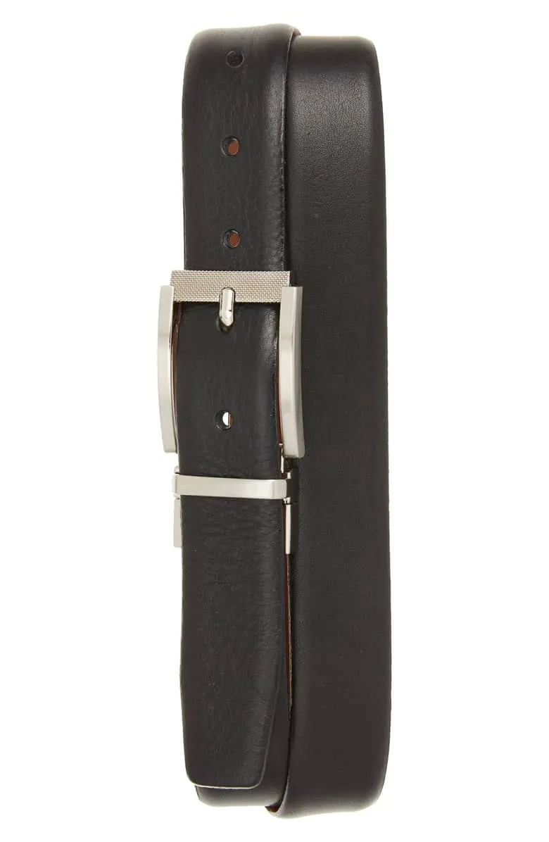 Reversible Leather Belt - Black/Tan