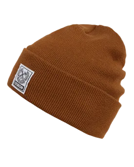 Ribbed Beanie - Brown