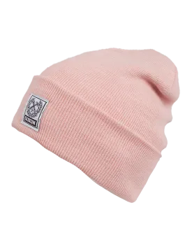 Ribbed Beanie - Heather Pink