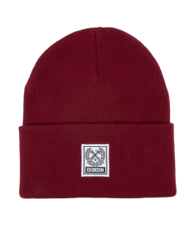 Ribbed Beanie - Maroon