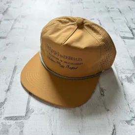 Ripple and Run “Lettering" Hat - Tan with Grey Rope