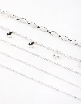 Silver Butterfly Choker