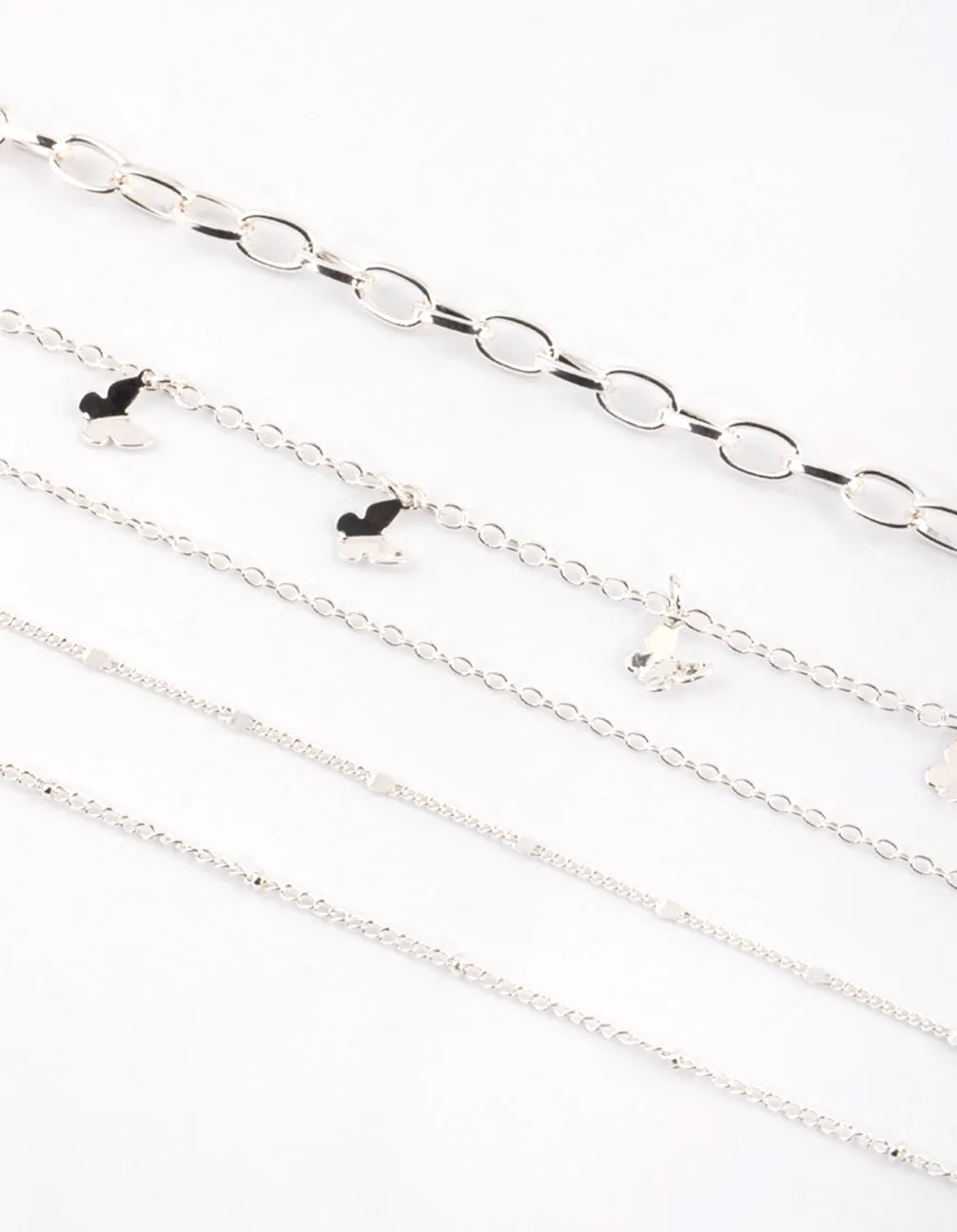 Silver Butterfly Choker