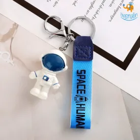 Spaceman 3D Metallic Keychain