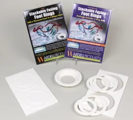 Stackable Fusing Foot Rings for Making Glass Foot Slumping