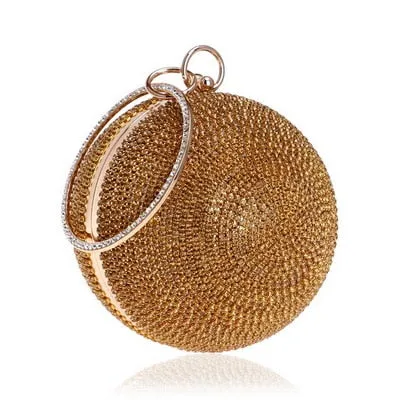 TEEK - Ball Tassel Crystal Wristlet Clutches