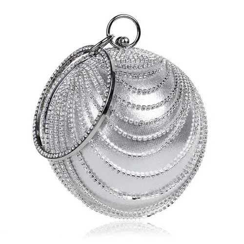 TEEK - Ball Tassel Crystal Wristlet Clutches